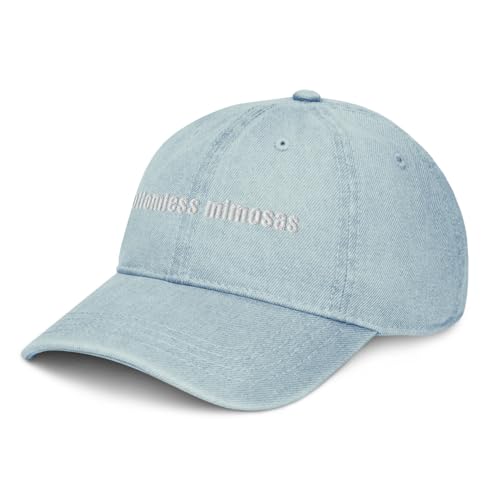 Bottomless Mimosa Novelty Denim Hat – Vintage Pigment-Dyed Dad Cap for Brunch Lovers and Weekend Style4
