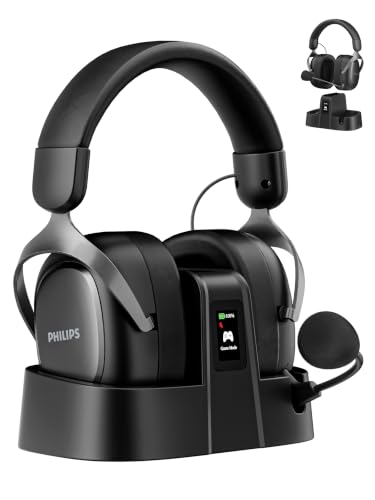 PHILIPS Evnia G5 Wireless Gaming Headset with LCD Charging Dock