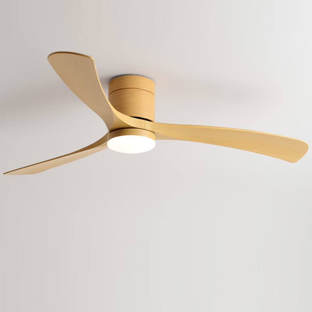 IBalody Nordic Indoor Big Ceiling Fan Light Bedroom Timing Ceiling Fan With Light Remote 3 Speed Fan Light Living Room Dining Room 28W LED Dimmable Ceiling Lights Fan Lighting