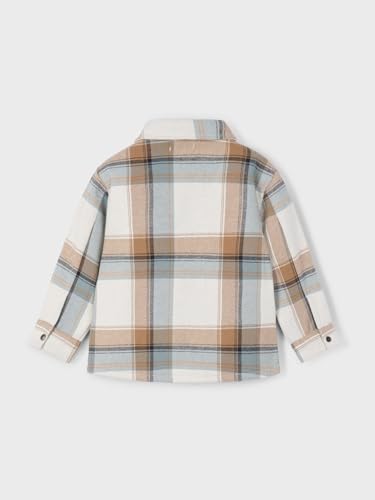Mayoral Check jacket for Boys Caramel2