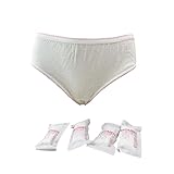 5pc男性使い捨て綿のトランクス女性のトランクス旅行ホテルマッサージ浴SPA安全なズボン携帯用の独立包装です (XXL, 白い色)