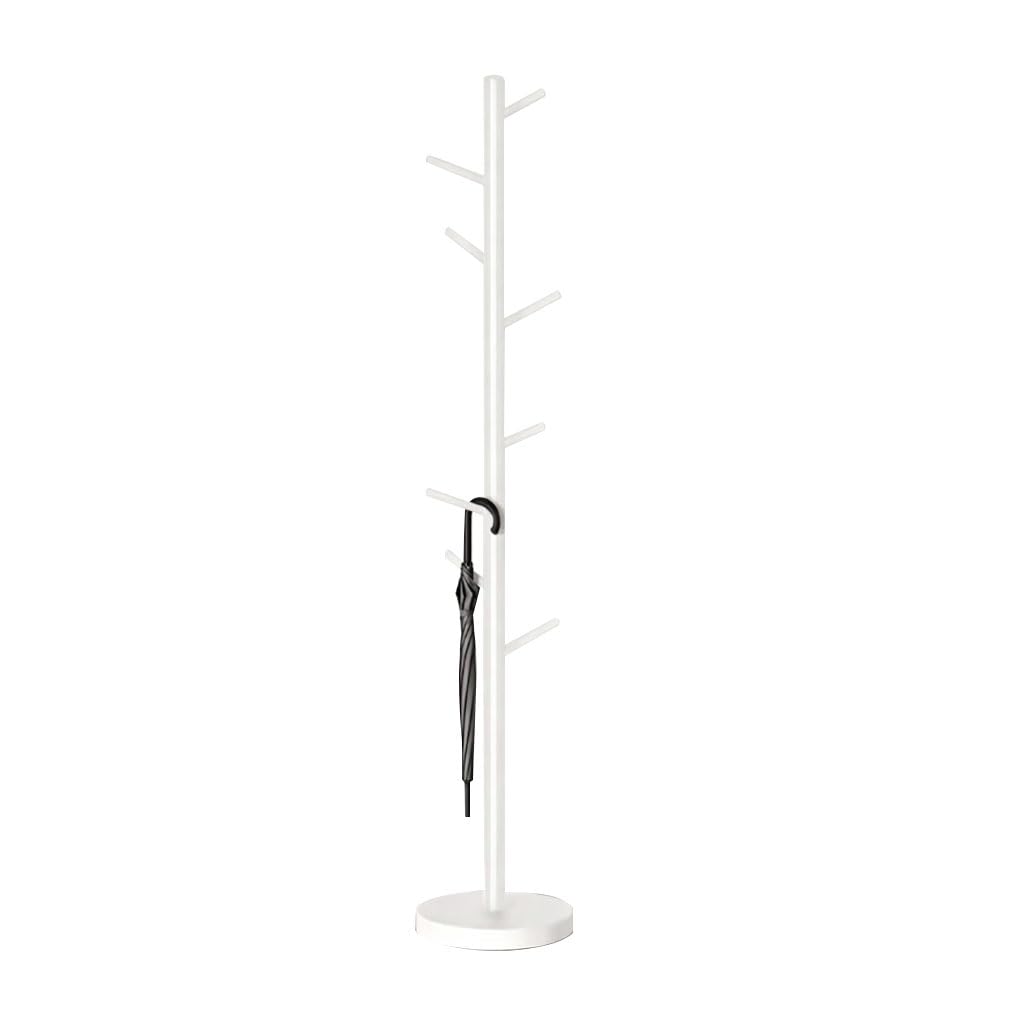 HRGKLMN Freestanding Coat Rack Tree Shaped Modern Coat Stand with Many Hooks, Minimalist Coat Hanger Stand for Apartment Office Hallway Bedroom,Weiß,Modell A
