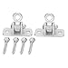 XHTLLO 2Set Swing Hanger, Iron Strong Wear‑Resistant Simple to Install Jungle Gym, Good Stability Reliable Practical Porch Swing, for Outdoor Swings, Hanging Chairs