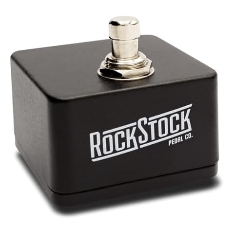 Tap Tempo Single Momentary Switch for Guitar Effect Foot Pedal - (Normally Open, NO) - Handwired & Built to Last (Matte Black) Cover