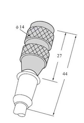 Conector M12 contra fallos de señal en sensores con cable hembra 5m de 4 pines 5