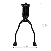 ECOVELO Cavalletto A Doppia Gamba Béquille à Double Jambe Adulte Unisexe, Noir, Taille Unique #3