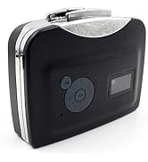 RuhZa Cassette Player, Portable Cassette to MP3 Converter Retro Walkman Music Recorder with Earph...