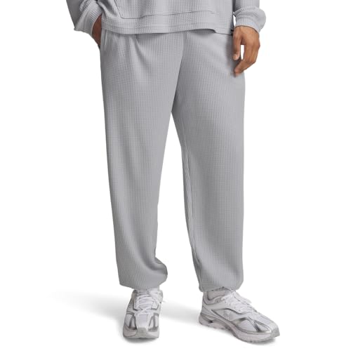 Under Armour Pantaloni Joggers Rival Waffle Uomo, (011) Mod Grigio / / Nero, L Alti
