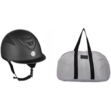 Tuffrider Ventek Matte Equestrian Helmet with Mesh Helmet Bag with Assorted Color
