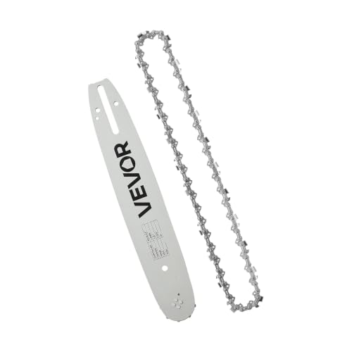 Image of VEVOR Bar & Chainsaw Chain Combo 12 inch 3 /8 inch Pitch 3 /8 inch Gauge 45 Drive Links
