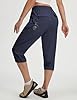 baleaf Women's 19'' Capri Pants with 7 Pockets Lightweight Quick Dry Water Resistant Hiking Travel Summer Pants for Outdoor #4