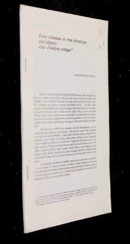 Ecrits coloniaux et crise dynastique anyi-ndenye ; essai d'analyse critique [Board book] [Jan 0