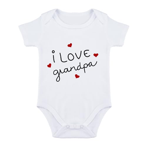 SproutJoy I Love Grandpa Baby Grandpa Bodysuit for Bodysuit I Love Grandpas Baby Clothes Babies Boy Girl Clothes 6M