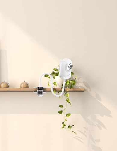 Flexible Clip Mount for Infant Optics DXR-8 & DXR-8 PRO – 17\" Long Gooseneck Baby Monitor Holder, Adjustable Crib Camera Stand