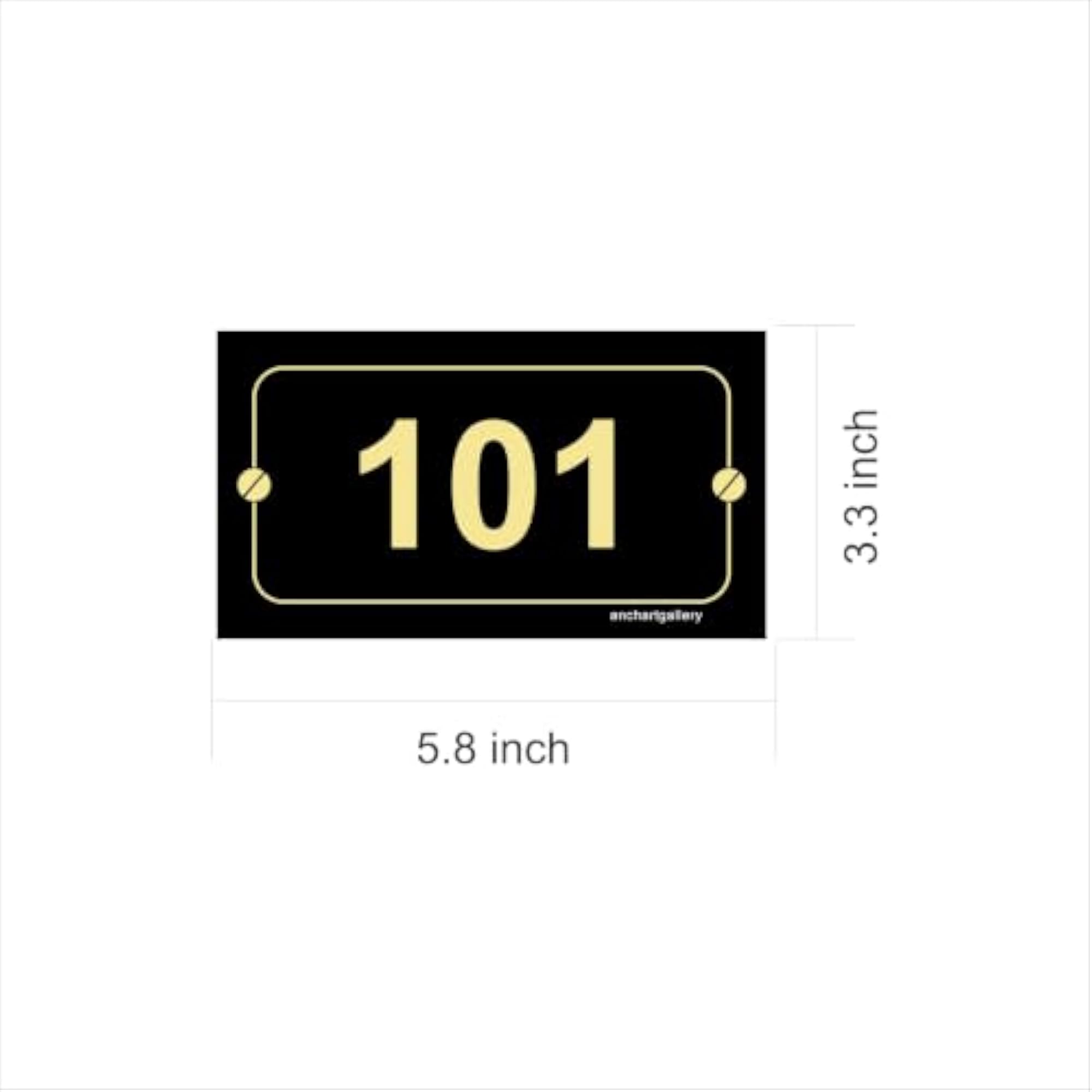 Room Number Sticker for Hotels and Hospitals