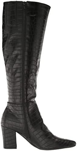 LifeStride Womens Stratford Knee High Boot Black Croco 9 W | Image 5