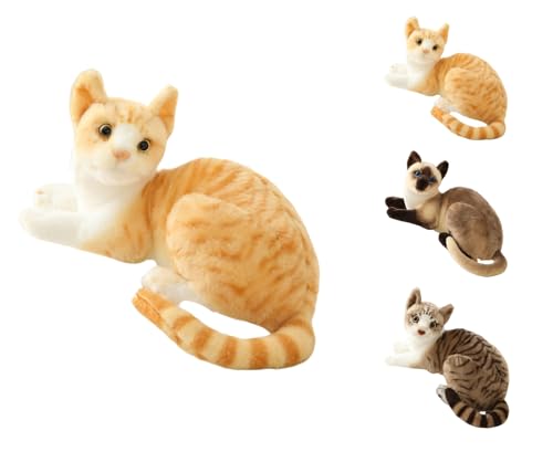 TAKEYぬいぐるみ 猫 本物そっくり 景品 スタイル1 リアル ファー 仕上がり ネコちゃん ペット 置物 部屋飾り インテリア ネコの置物 癒し かわいい 心地よい 肌触り やわらかい 毛並み 部屋飾り 猫好き 病院 施設 独り暮らし 暖かい 雰囲気