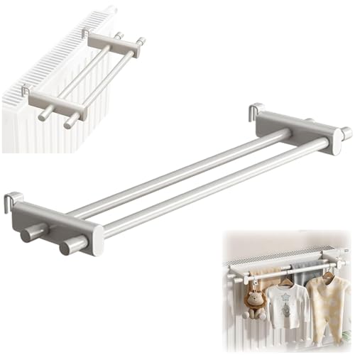 Toallero multifuncional para radiador montado en la pared, gancho de almacenamiento para baño, cocina, sala de estar, hotel, sauna, gimnasio