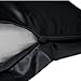 ADAMA Satin Pillowcase with Zipper Closure, Silky 100% Blended Satin Fabric Protects Hair While Sleeping, Reduces Tangling and Breakage, Helps Prevent Skin Wrinkles and Creases, Black, Standard