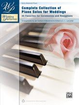 Alfred Wedding Performer Complete Collection of Piano Solos for Weddings Book