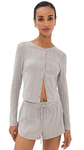 LE BOP Women's Audrey Pointelle Cardigan