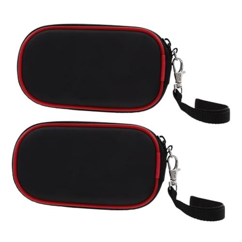 HOMSFOU Soft Protection Mouse Storage 2pcs Mouse Carrying Case Microphone Bag Compact Portable Storage Pouch for Travel Work Home Use