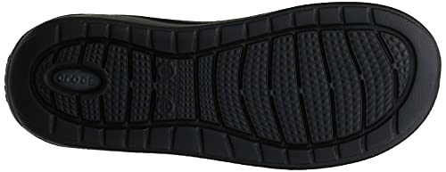 Sandália, Crocs, Literide Flip, Black/Slate Grey, 43, Criança Unissex