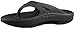 OOFOS Unisex Original Thong flip flop , Black, 8 M US Women /  6 M US Men's