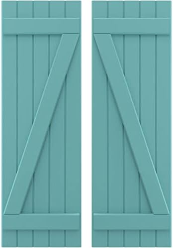 17 1/2'W x 31'H Americraft Five Board (2 Batten) Exterior Re