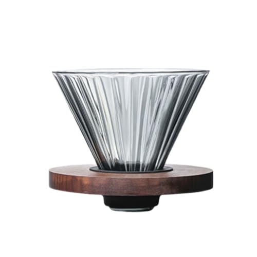 El vidrio se vierte sobre la cafetera, tazas de café, tazas para compartir, tés helados, bebida de agua, vierte sobre goteo con taza de filtro de escala, vasos duraderos de cocina