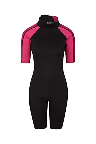 Mountain Warehouse Shorty Womens Wetsuit - Neoprene Ladies Swimsuit Dark Pink Womens Size