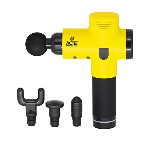 Acte, Massageador Profissional Massage Gun R16-A - Amarelo