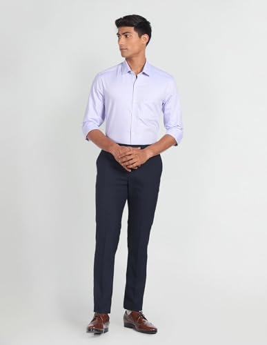 Image of Arrow Slim Fit Mens Formal Shirt - 100% Cotton, Breathable & Comfortable, Full Sleeves Shirts for Men