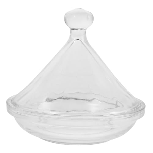 Cabilock Assiette à Dessert Verre Avec Couvercle Plateau De Dégustation Pour Bonbons Et Biscuits Transparente Pour Buffet