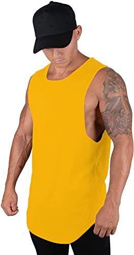 Image of THE BLAZZE 0060 Men's Sleeveless T-Shirt Vest Tank Tops Muscle Tee Gym Bodybuilding Vests Fitness Workout Train Stringers