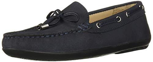 Driver Club Usa Unisex Leather Made In Brazil Nantucket 2.0 Tiebow Driver Loafer, Navy Nubuck, 2 M Us Little Kid #TOP21