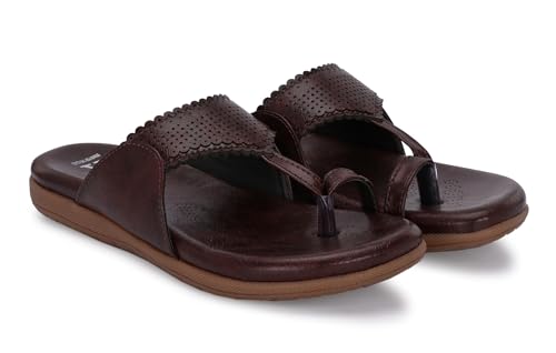 Image of Karaddi Women's Flats Heel | Back Open Fashion Sandals for Ladies Kolhapui Chappal | Stylish Thong Sandal