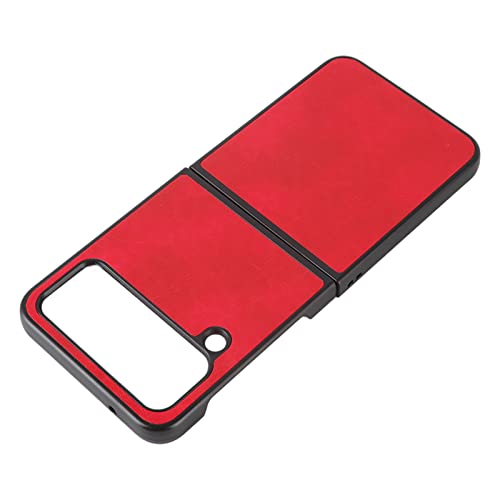 Rankomu vikbart PU-läderfodral för Samsung Galaxy Z Flip 4, röd
