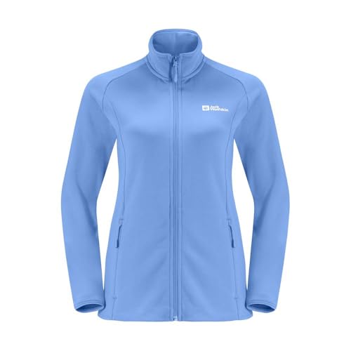 Blouson de polyester molletonné isolant veste zippée thermique femme L