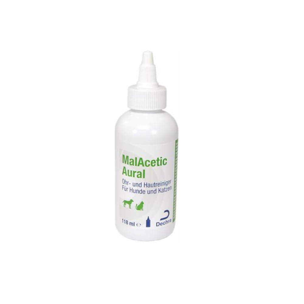 Dechra Albrecht MalAcetic Aural para Perros y Gatos, Cuidado de Orejas y Piel, 2 x 118 ml