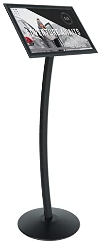 Displays2go 11 x 17 Outdoor Menu Stand, Black