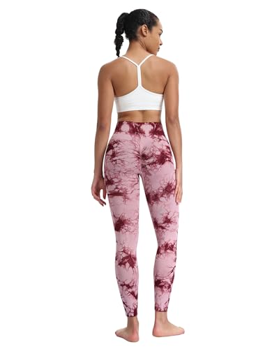 Image of ATHVOTAR Workout Gym Leggings Women, High Waisted Seamless Butt Lifting Scrunch Butt Sports Leggings