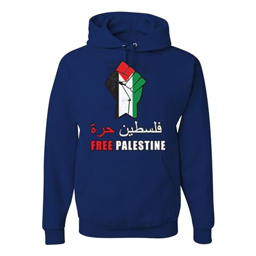 wild custom apparel Free Palestine Fist Flag Hoodies