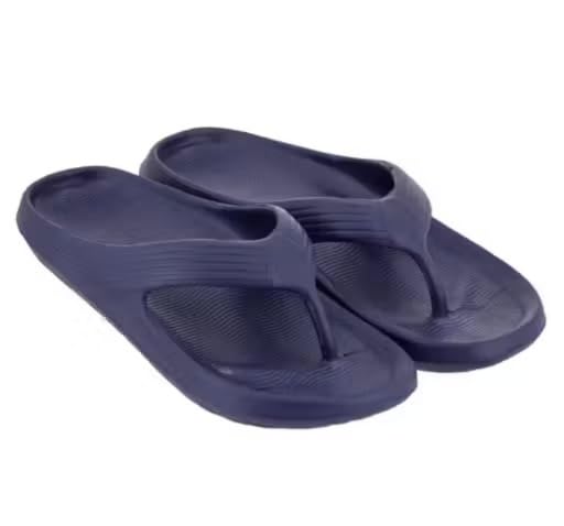 Navy Blue Flip Flops Thong Slippers for Men-picture-37