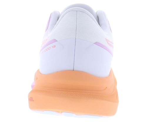 Image of ASICS GT-1000 13 Womens Shoes Size 9, Color: Cloud White /Coral Reef-White