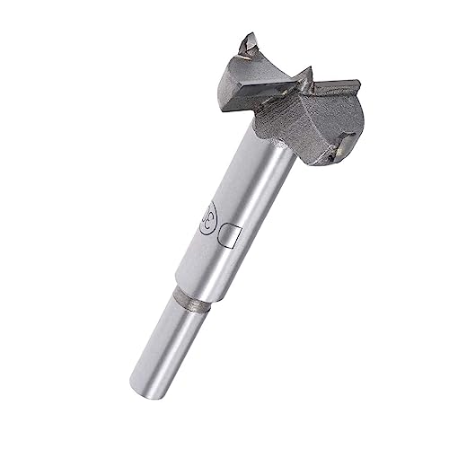 TOP-VIGOR 30mm Forstner Drill Bit, Tungsten Carbide Wood Auger Drill Bit Hole Saw Opener for Woodworking Hinge Hole Drilling Boring Bit Cutter Grey