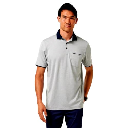 TravisMathew Men's Call It Off Polo, Heather Medium Grey