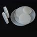 wewey Silicone Rubber Sheet Dia 10-100mm, Silicone Rubber Pad for Light Industry Applications, Solid Round Shims 2pcs(25MM*3MM)