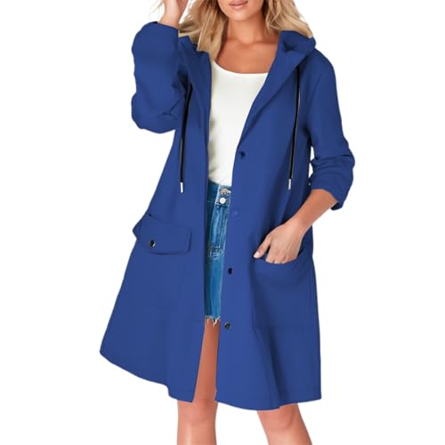 Chubasquero para mujer impermeable y transpirable con capucha ajustable