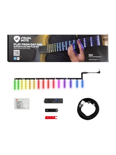 VISUAL NOTE - KIT F, Dispositif d'apprentissage et d'enseignement de la guitare, composé d'une...
